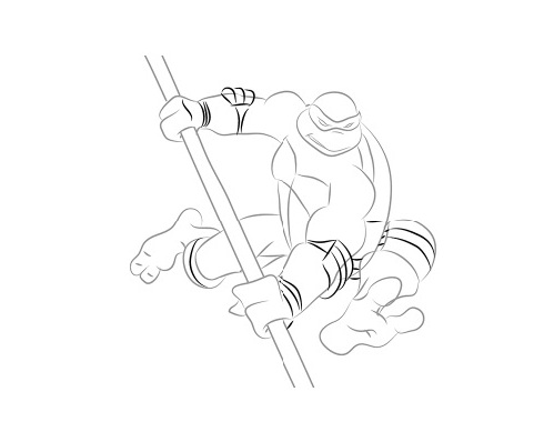 Как да нарисуваме нинджа костенурка 16