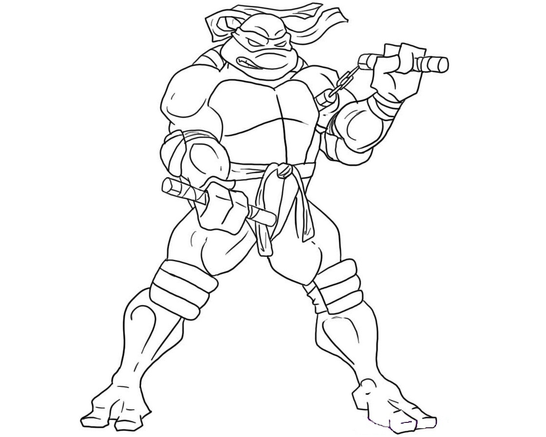 Kako crtati ninja kornjaču 23