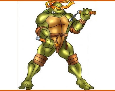 Kako crtati ninja kornjaču 24