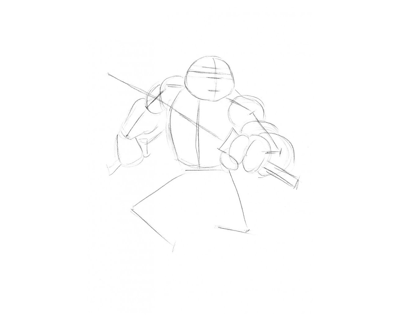 Как да нарисувате нинджа костенурка 27