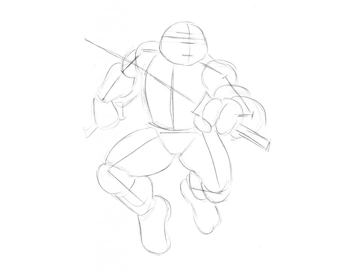 Jak narysować żółwia ninja 28