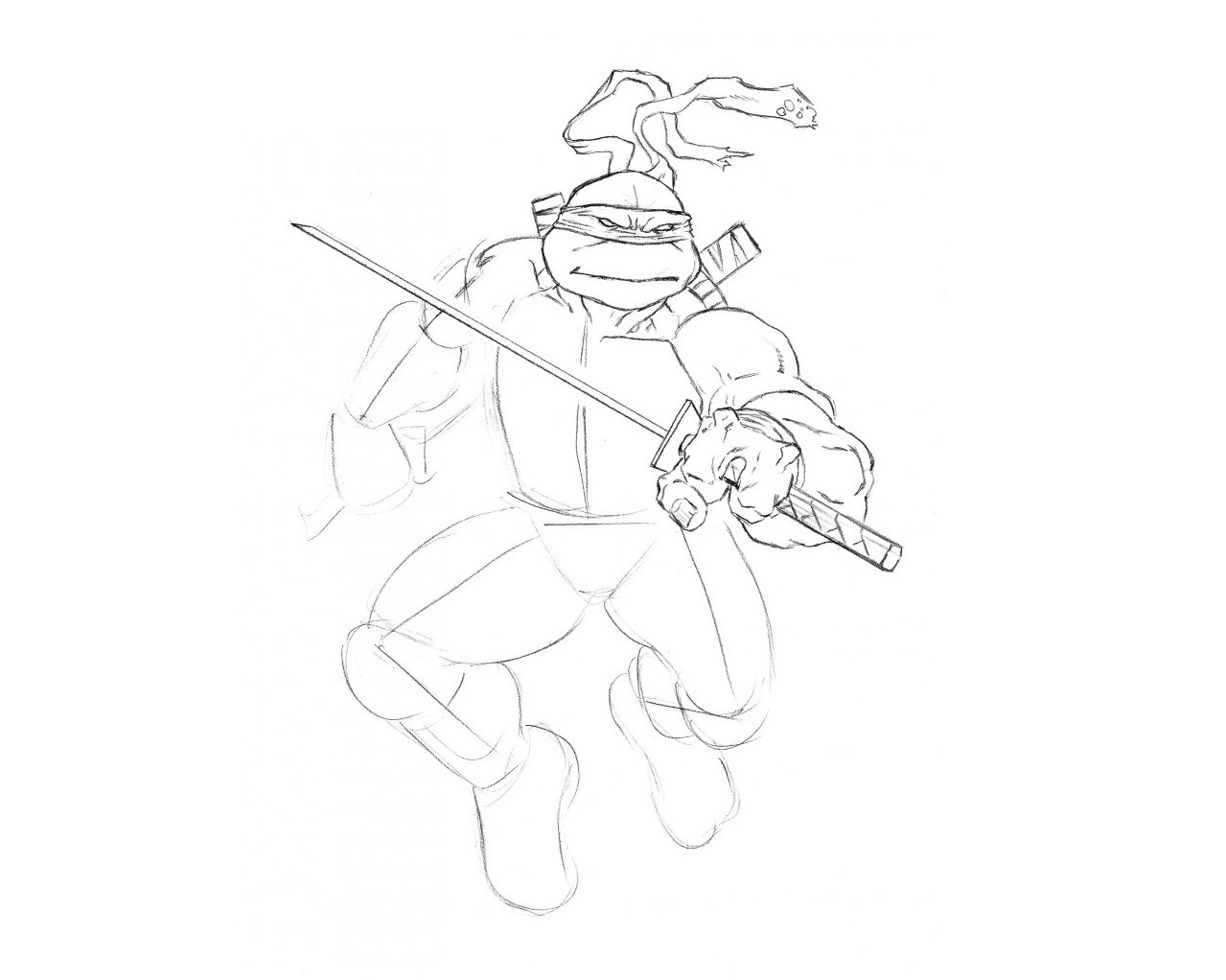 Jak narysować żółwia ninja 33