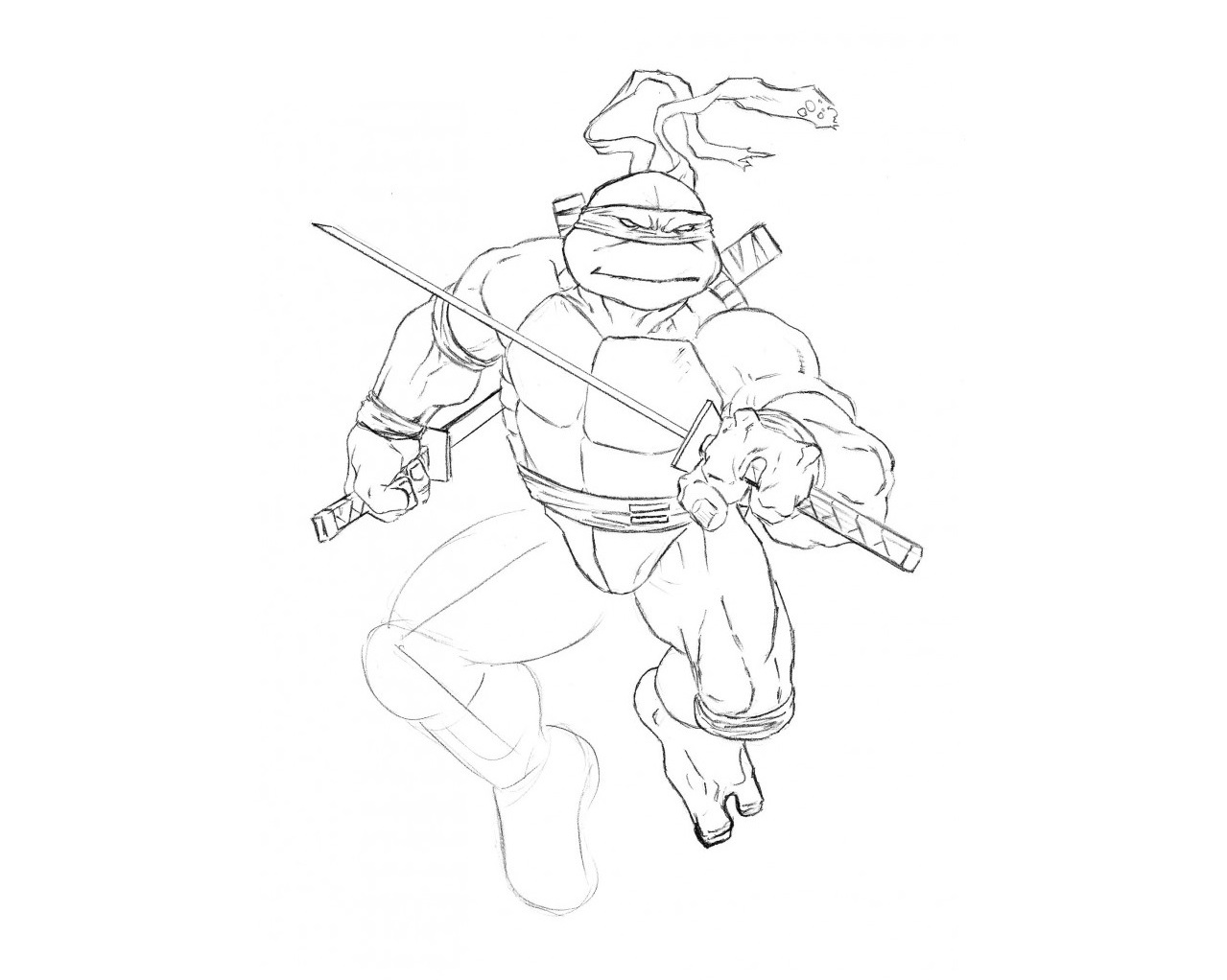 Jak narysować żółwia ninja 36