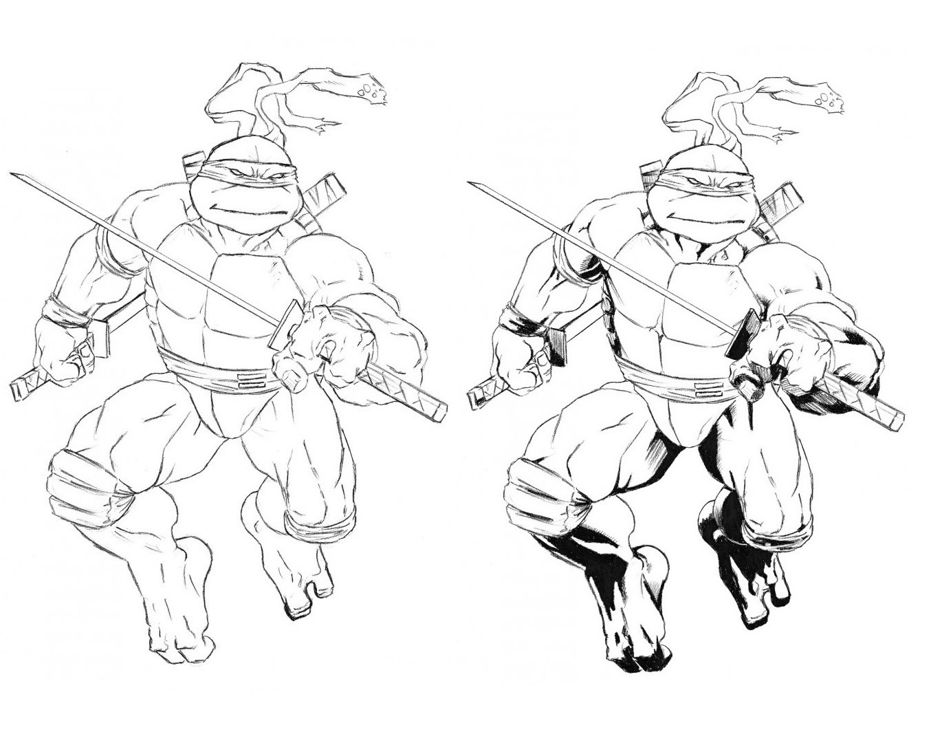 Как да нарисуваме нинджа костенурка 37