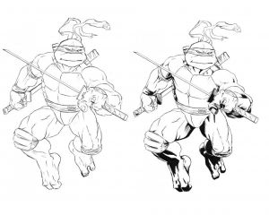 Kako crtati ninja kornjaču 38