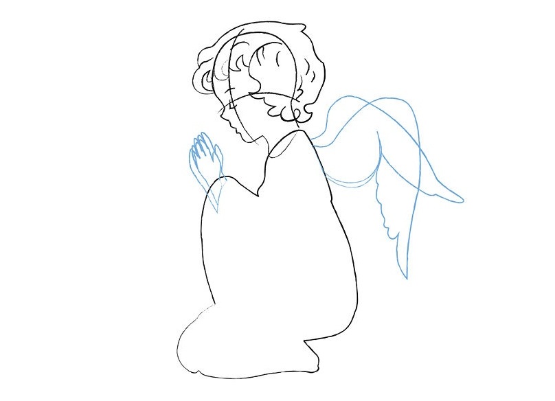 jak narysować anioła 16