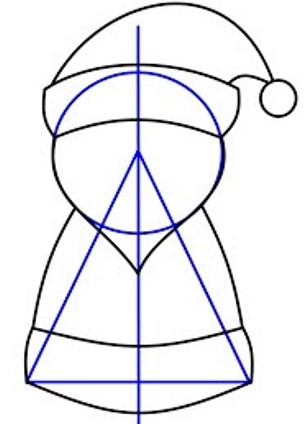 Kako nacrtati Djeda Mraza 17