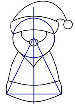 Jak narysować Świętego Mikołaja 18