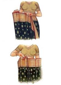 как да носите sari3
