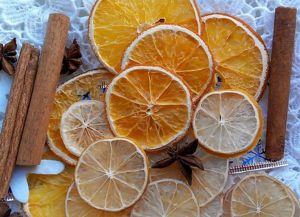 как да изсушите портокали за декор 1