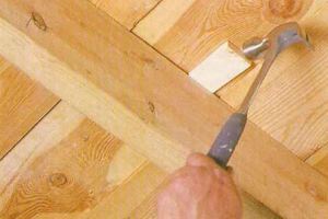 Kako ukloniti škripanje drvenog poda za vođenje klinova
