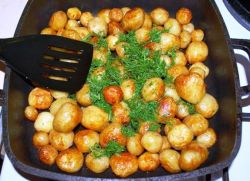 kako pečen kuhani krompir z zlato skorjo