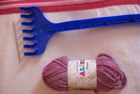 jak robić na drutach szalik z danteli 1