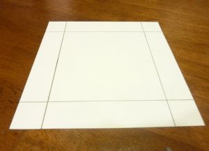 како направити кутију папира 1