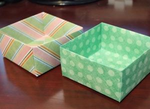 как да направите кутия с хартия 54