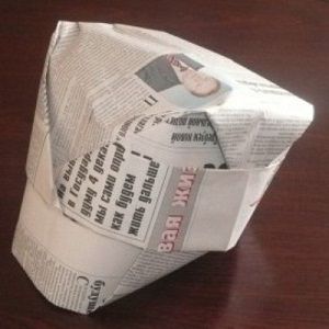 Jak vyrobit čepici z novin 10