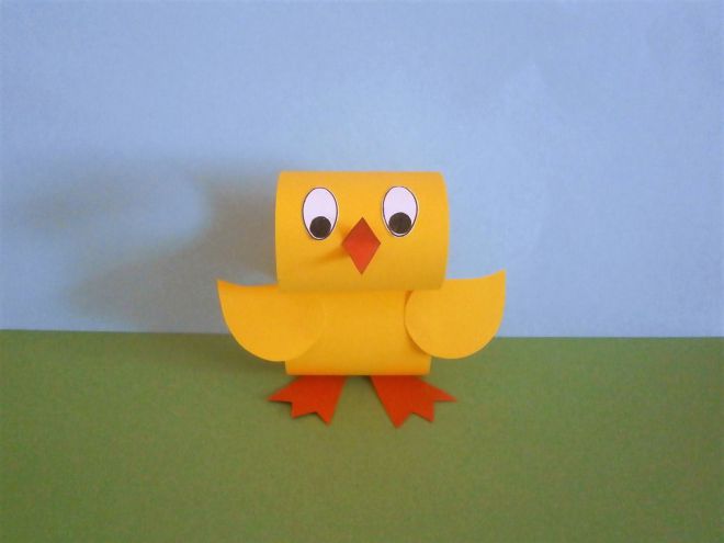 Kurczak z papieru własnymi rękami - skrzydła