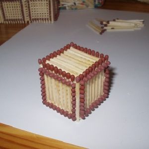 как да направите куб от мачове 1