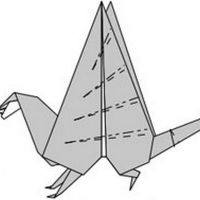 как да направите динозавър от хартия (16)