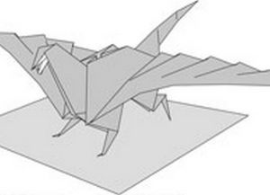 как да направите динозавър от хартия (1)
