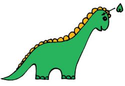 как да направите пластинен динозавър 5