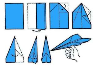 kako napraviti borca ​​iz papira (2)