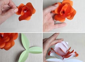 Jak vyrobit růže z papíru9