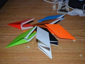 origami z papieru gramofonowego8