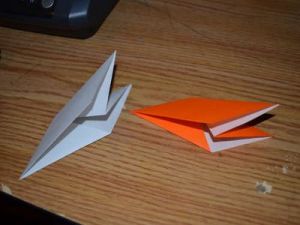 origami z papírového gramofonu 9