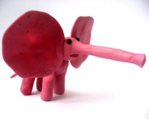 как да направите слон от пластилин 5