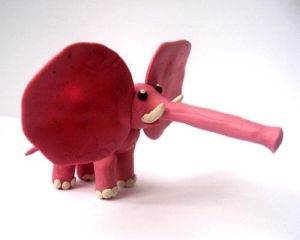 как да направите слон от пластилин 6