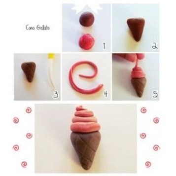 как да направите сладолед от пластилин 7