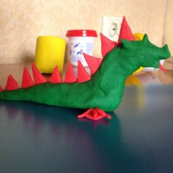 как да направите пластилин на дракон 4