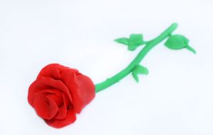 plastidinová růže 8