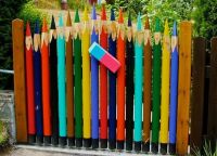 Как да нарисувате дървена ограда6