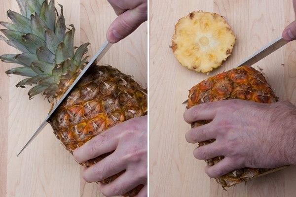 Kako peel ananasa