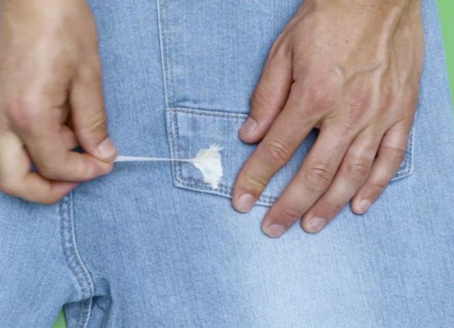 как удалить жвачку с одежды