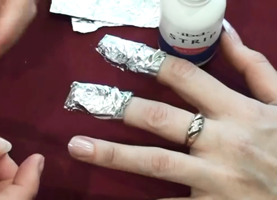 kako ukloniti produžene nokte kod kuće 3