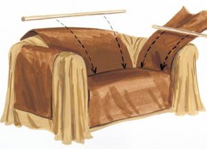 Kako šivati ​​pokrov na kavču 27