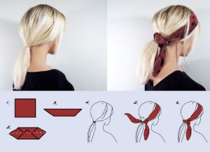 Как да носите главата на шал 2