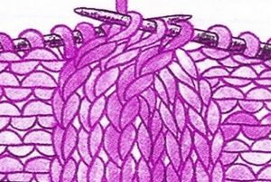 jak robić na drutach warkocz z igłami (7)