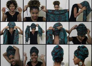 как да вържеш шал на главата си 10