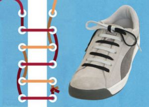 как да вратовръзки обувки на маратонки4