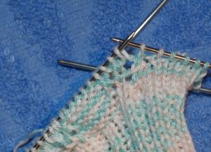 Kako pletenje gleženj z pletilnimi iglami 7