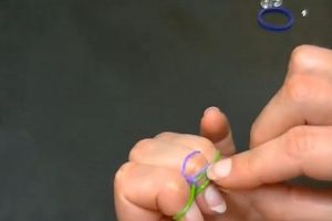 kako tkati dvojne gumijeve zapestnice 10