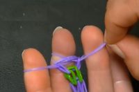 kako tkati dvostruke narukvice izrađene od gumenih vrpci 18