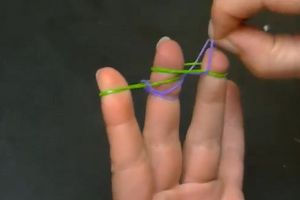 kako tkati dvojne gumijeste zapestnice 9