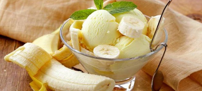 Banánová zmrzlina