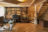 notranje oblikovanje lesenih hiš 6