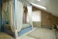 notranja spalnica v leseni hiši 1